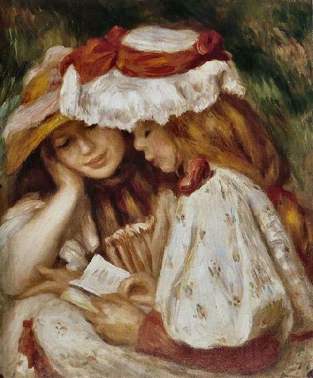 Pierre-Auguste Renoir Jeunes Filles lisant Germany oil painting art